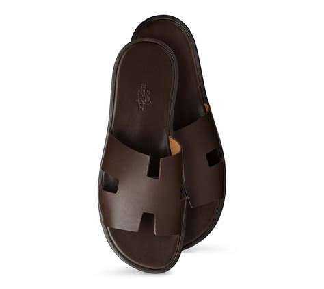 hermes leather sandals men.